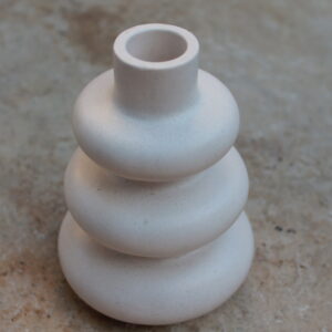 grand vase déco salon · vase effet pierre · vase artisanal blanc · vase pampa fleurs séchées · vase design minimaliste idée cadeau original