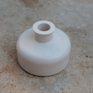 vase bas design · vase plat décoratif · vase rond minimaliste · vase silhouette basse · vase pierre artisanal idée cadeau idée déco maison